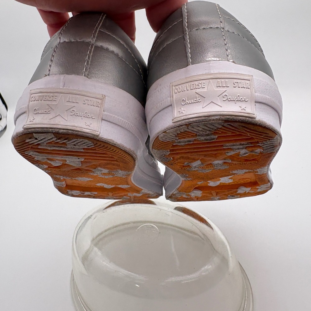 Converse Golf Le Fleur One Star Metallic Silver Sneakers‎ Tyler The Creator W 6 - Picture 7 of 12